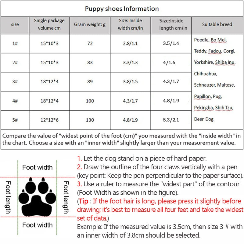 Paw Trek Boots Protective Waterproof Dog Boots