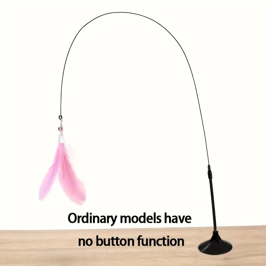 Feather Chime Wand Interactive Cat Teaser Toy