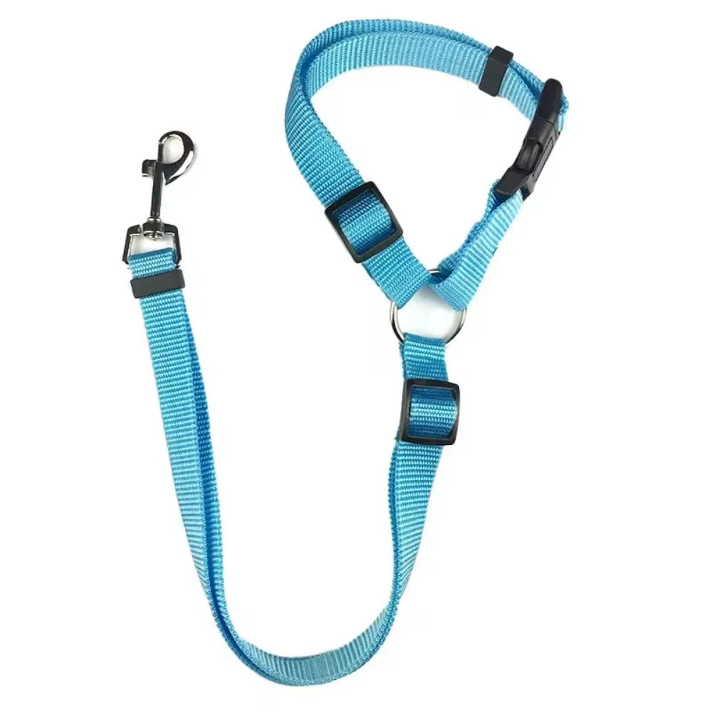 Dual Safe Car Lead Double-Protection Dog Travel Lead