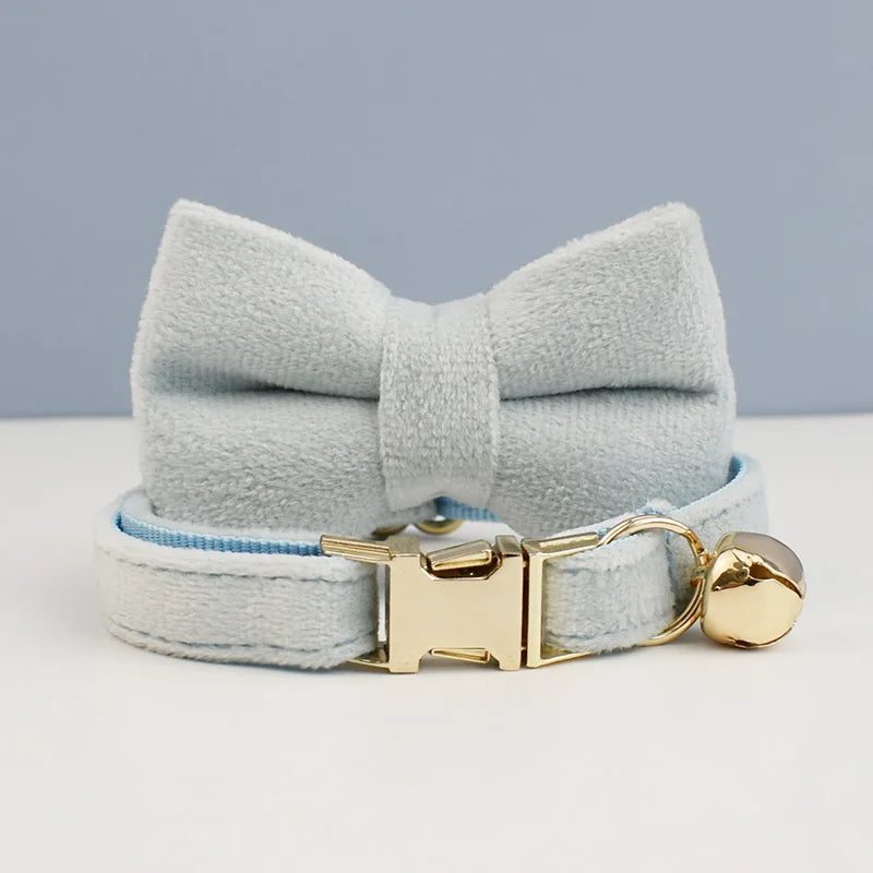 Stylish Bow Charm Collar Elegant Pet Collar for Dogs &amp; Cats