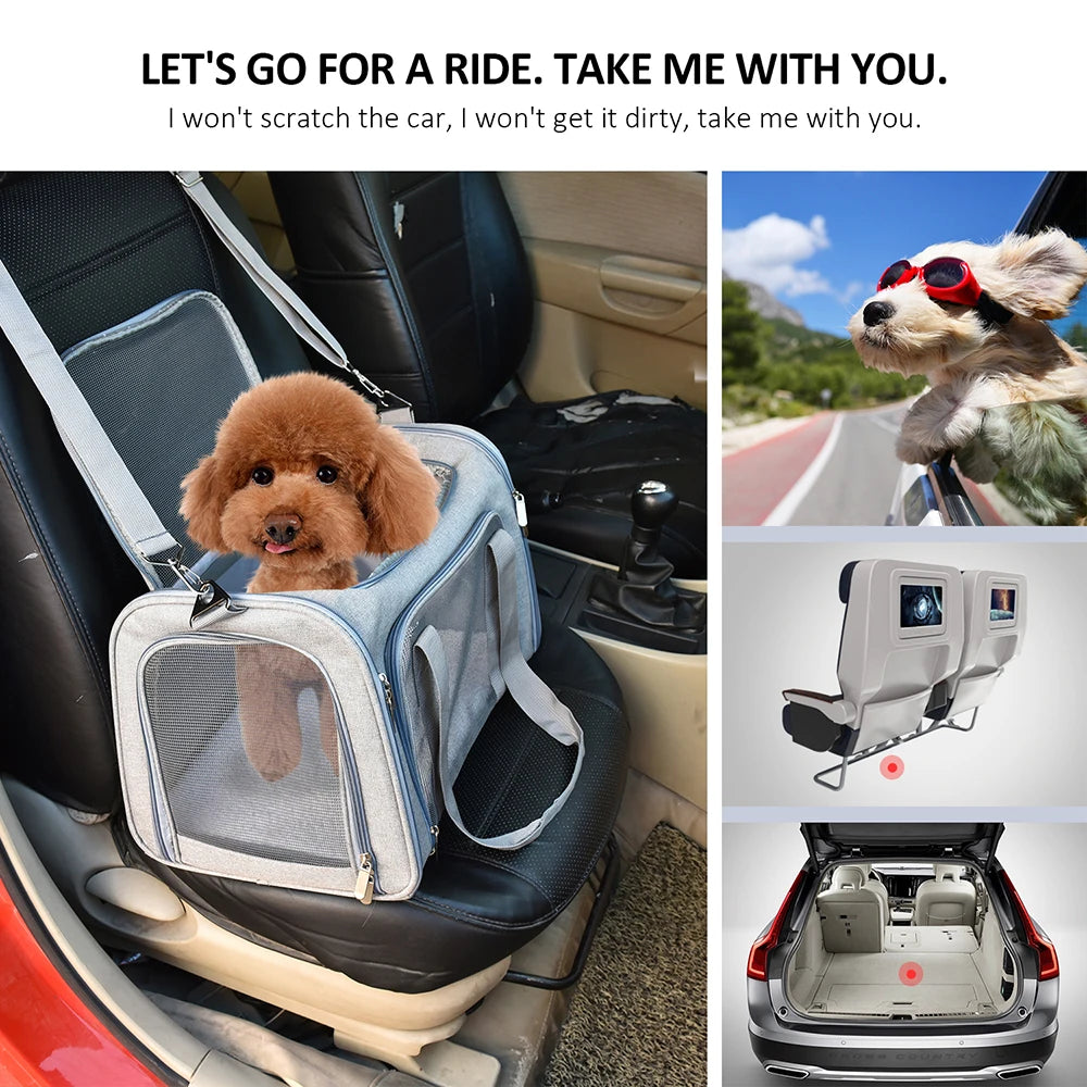 Cozy Cabin Pet Bag Comfortable Travel Carrier for Dogs &amp; Cats