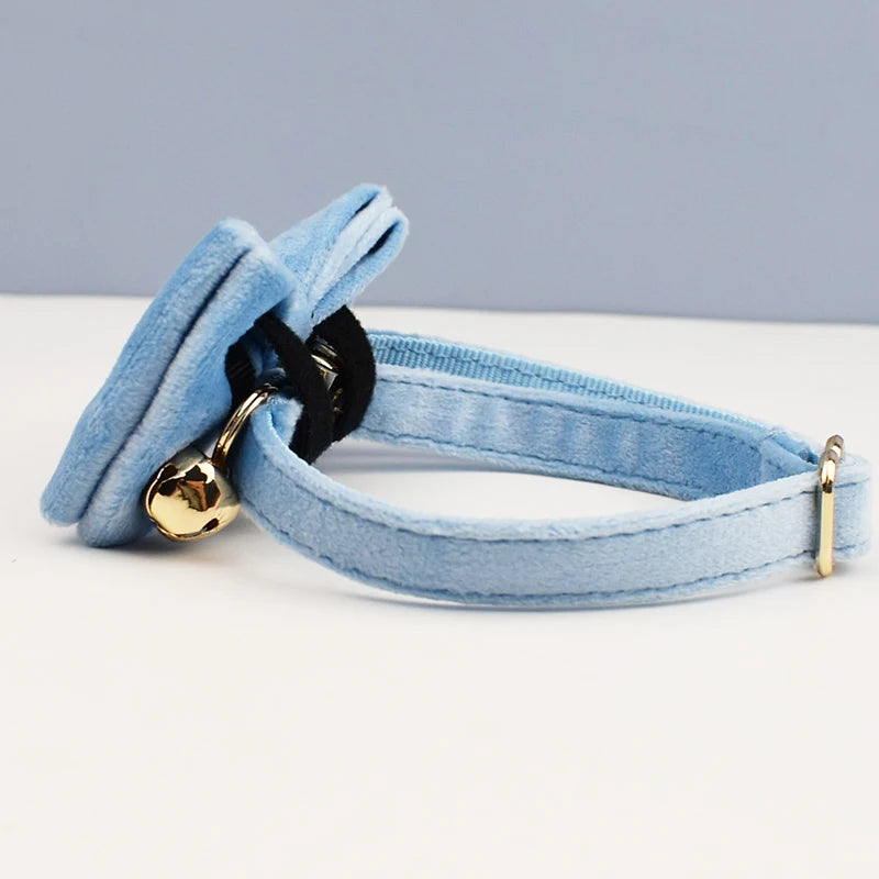 Stylish Bow Charm Collar Elegant Pet Collar for Dogs &amp; Cats