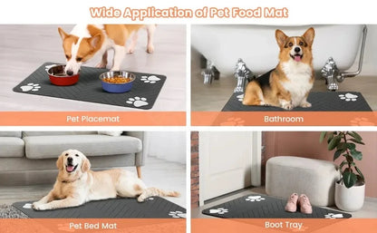 Paw Dry Mat Super Absorbent Mat for Wet Dog &amp; Cat Paws