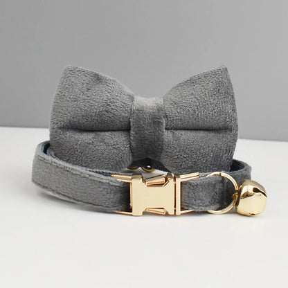 Stylish Bow Charm Collar Elegant Pet Collar for Dogs &amp; Cats