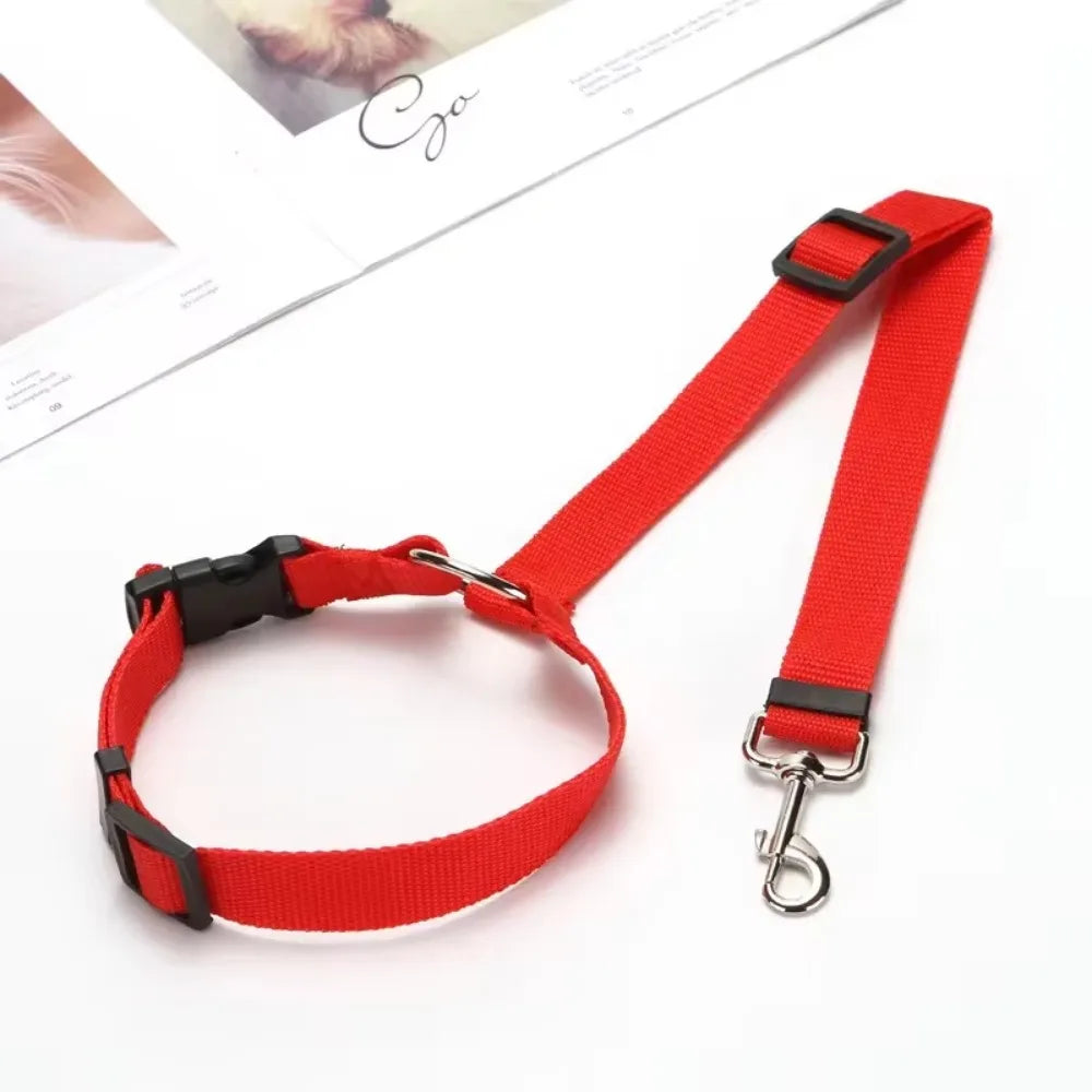 Dual Safe Car Lead Double-Protection Dog Travel Lead