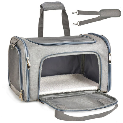 Cozy Cabin Pet Bag Comfortable Travel Carrier for Dogs &amp; Cats