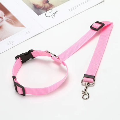 Dual Safe Car Lead Double-Protection Dog Travel Lead