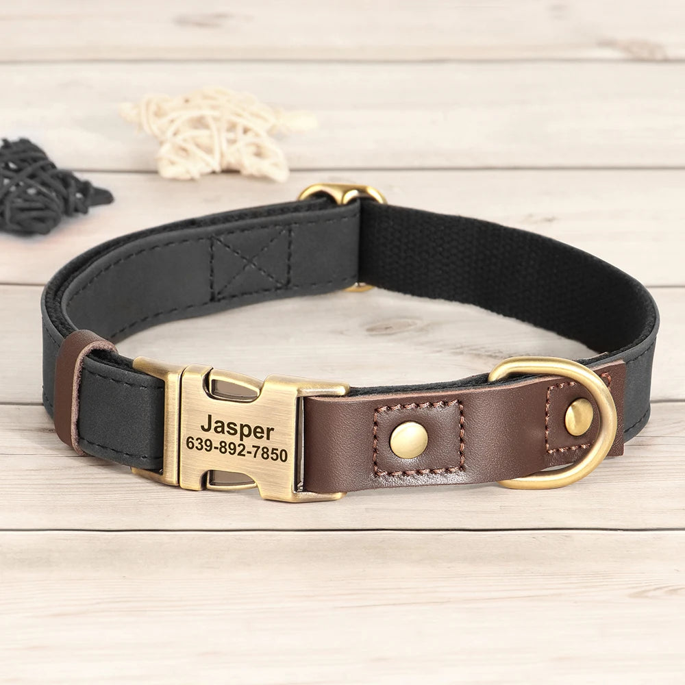 ID Paw Leather Personalized Leather Pet ID Tag