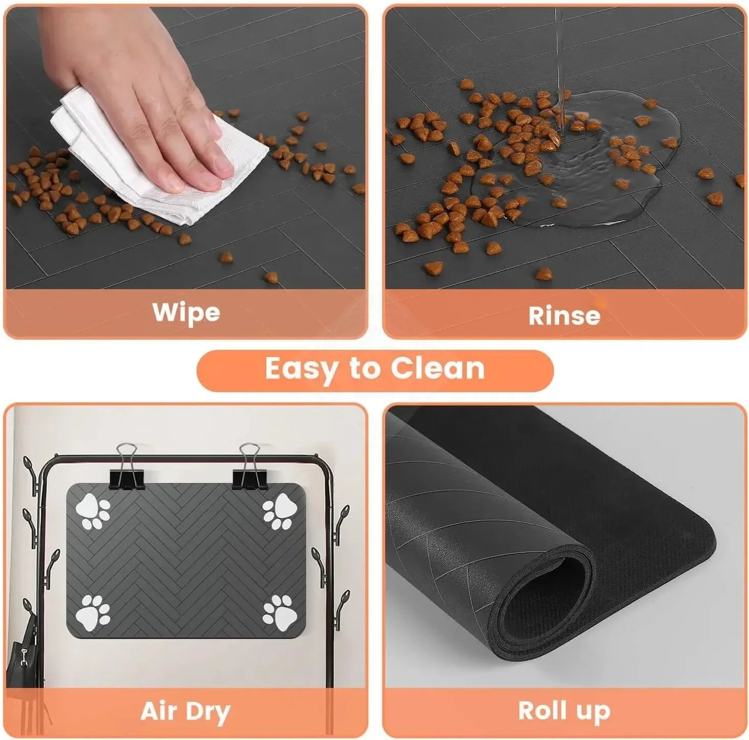 Paw Dry Mat Super Absorbent Mat for Wet Dog &amp; Cat Paws