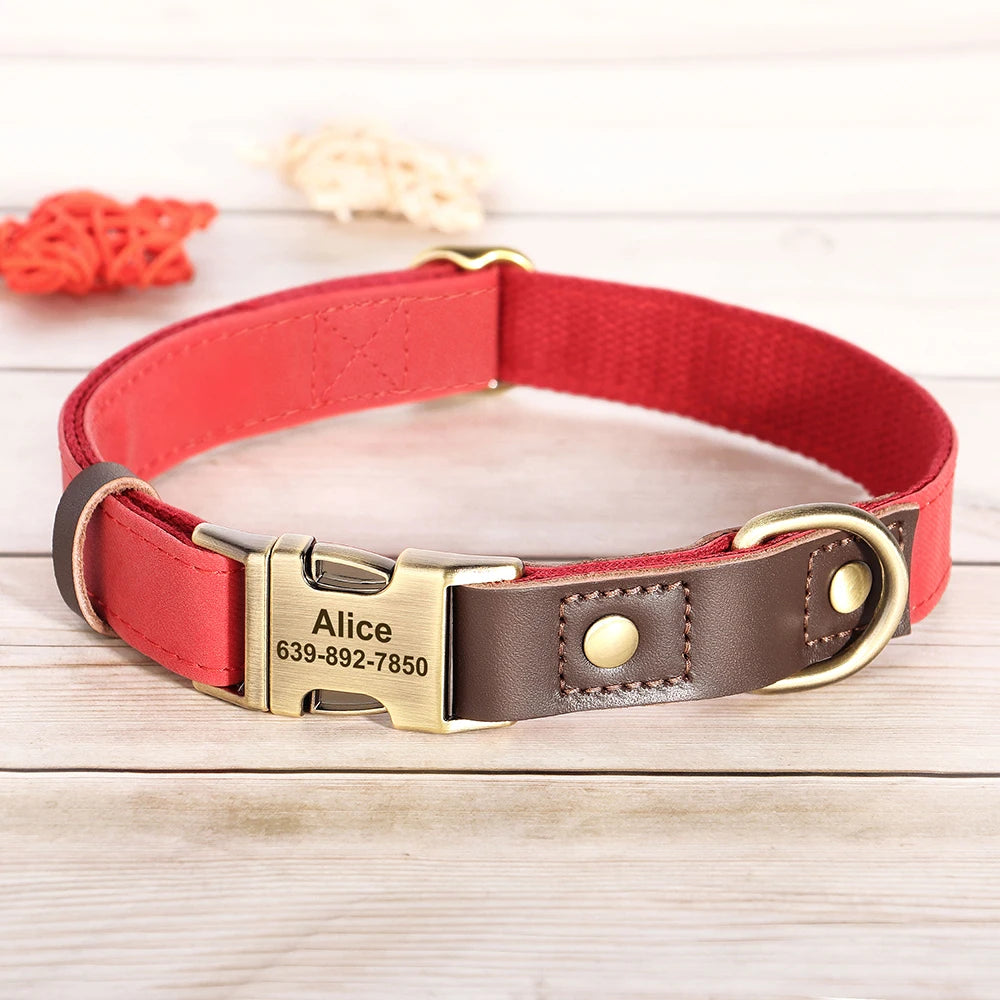 ID Paw Leather Personalized Leather Pet ID Tag