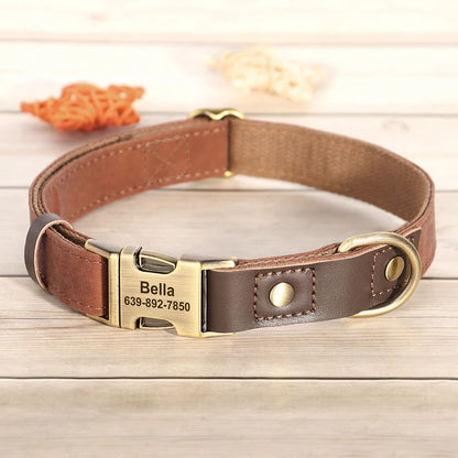 ID Paw Leather Personalized Leather Pet ID Tag