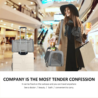 Cozy Cabin Pet Bag Comfortable Travel Carrier for Dogs &amp; Cats