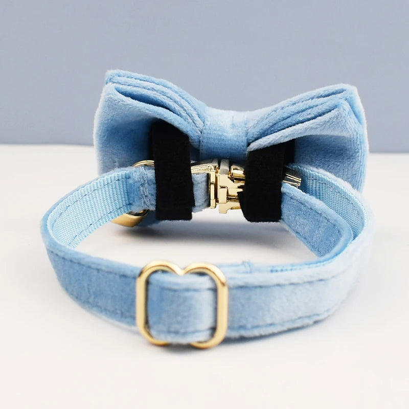 Stylish Bow Charm Collar Elegant Pet Collar for Dogs &amp; Cats