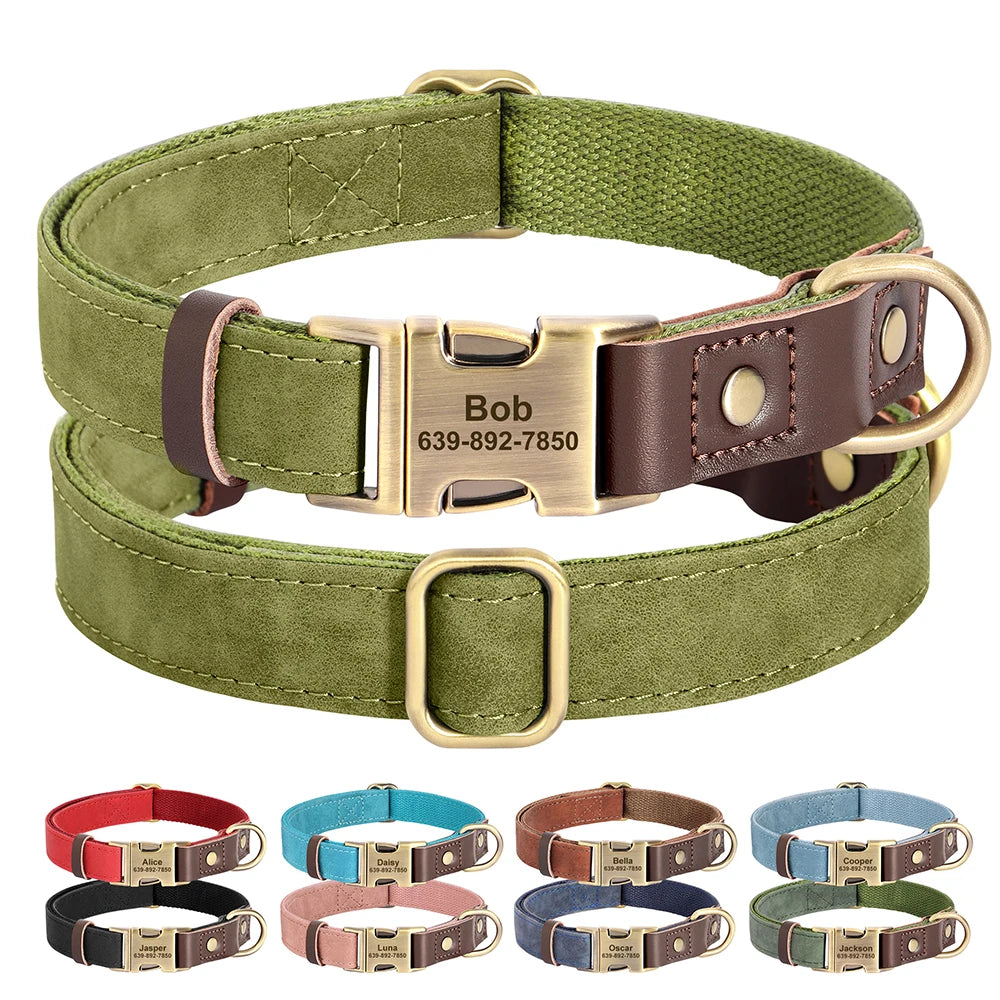 ID Paw Leather Personalized Leather Pet ID Tag