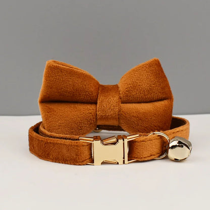 Stylish Bow Charm Collar Elegant Pet Collar for Dogs &amp; Cats