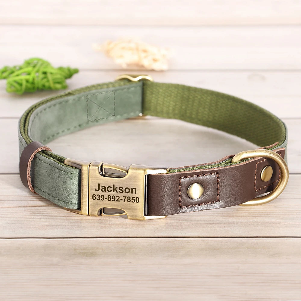 ID Paw Leather Personalized Leather Pet ID Tag