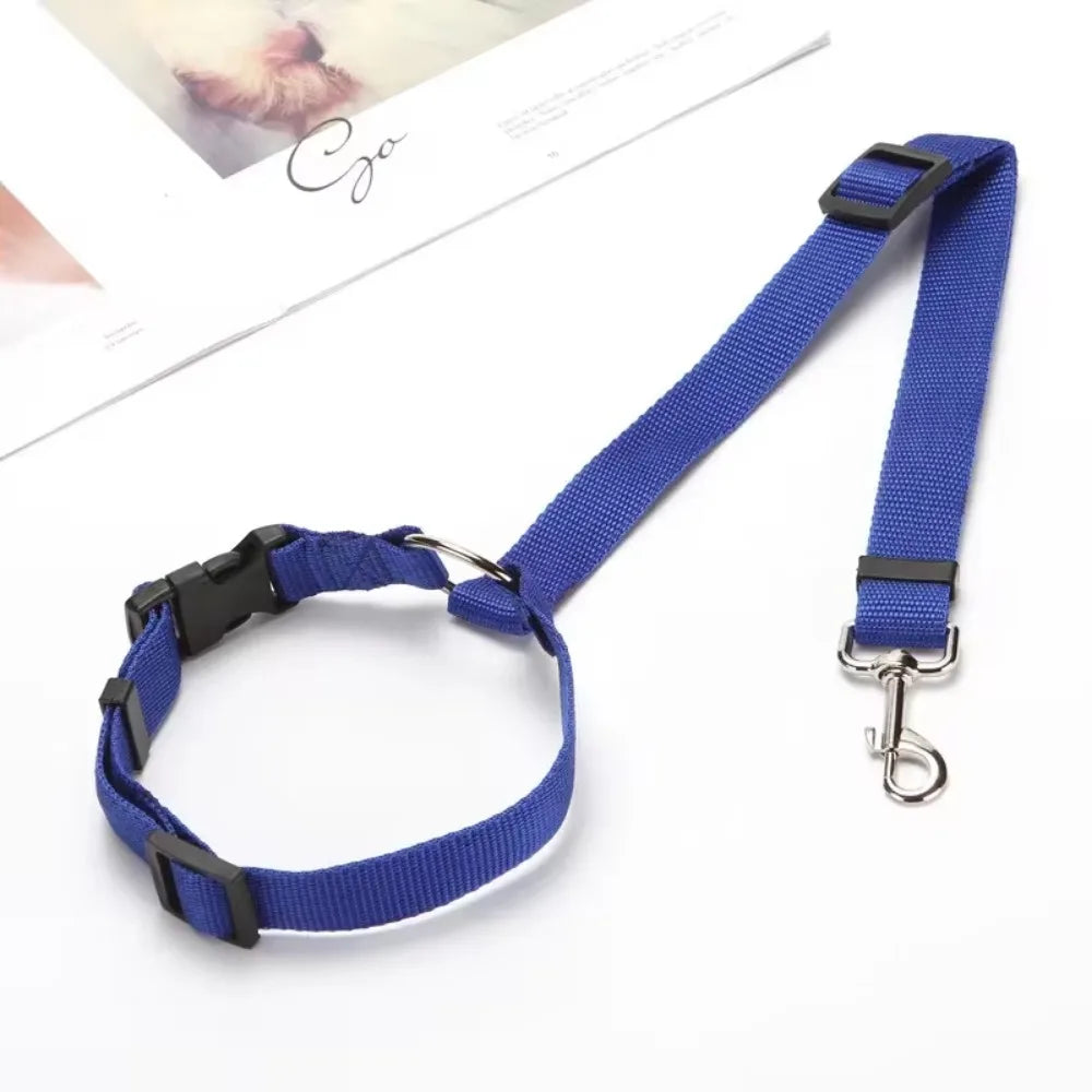 Dual Safe Car Lead Double-Protection Dog Travel Lead