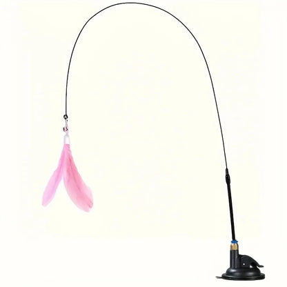 Feather Chime Wand Interactive Cat Teaser Toy