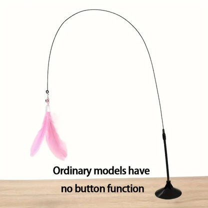 Feather Chime Wand Interactive Cat Teaser Toy