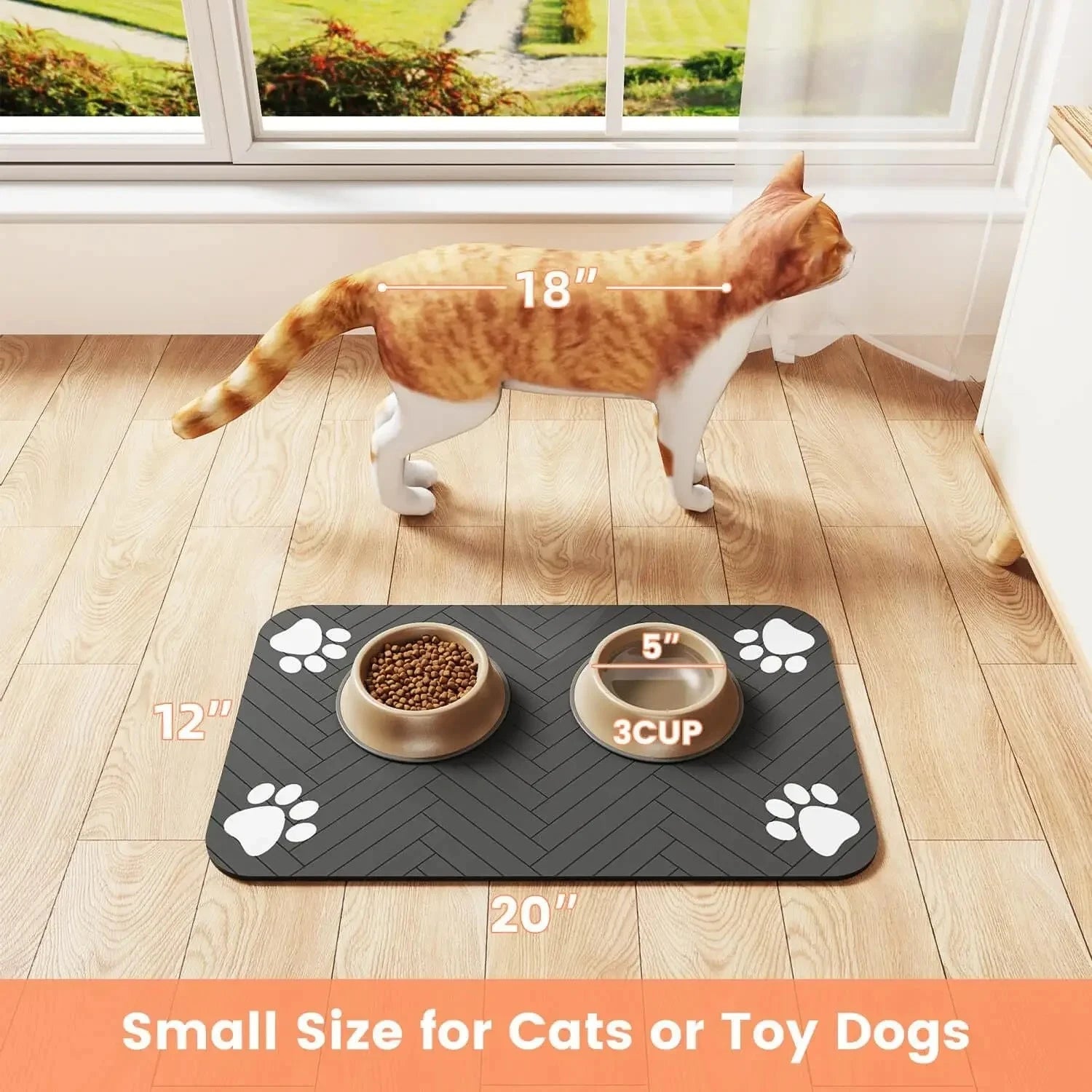 Paw Dry Mat Super Absorbent Mat for Wet Dog &amp; Cat Paws