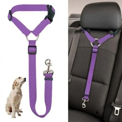 Dual Safe Car Lead Double-Protection Dog Travel Lead