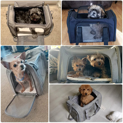 Cozy Cabin Pet Bag Comfortable Travel Carrier for Dogs &amp; Cats
