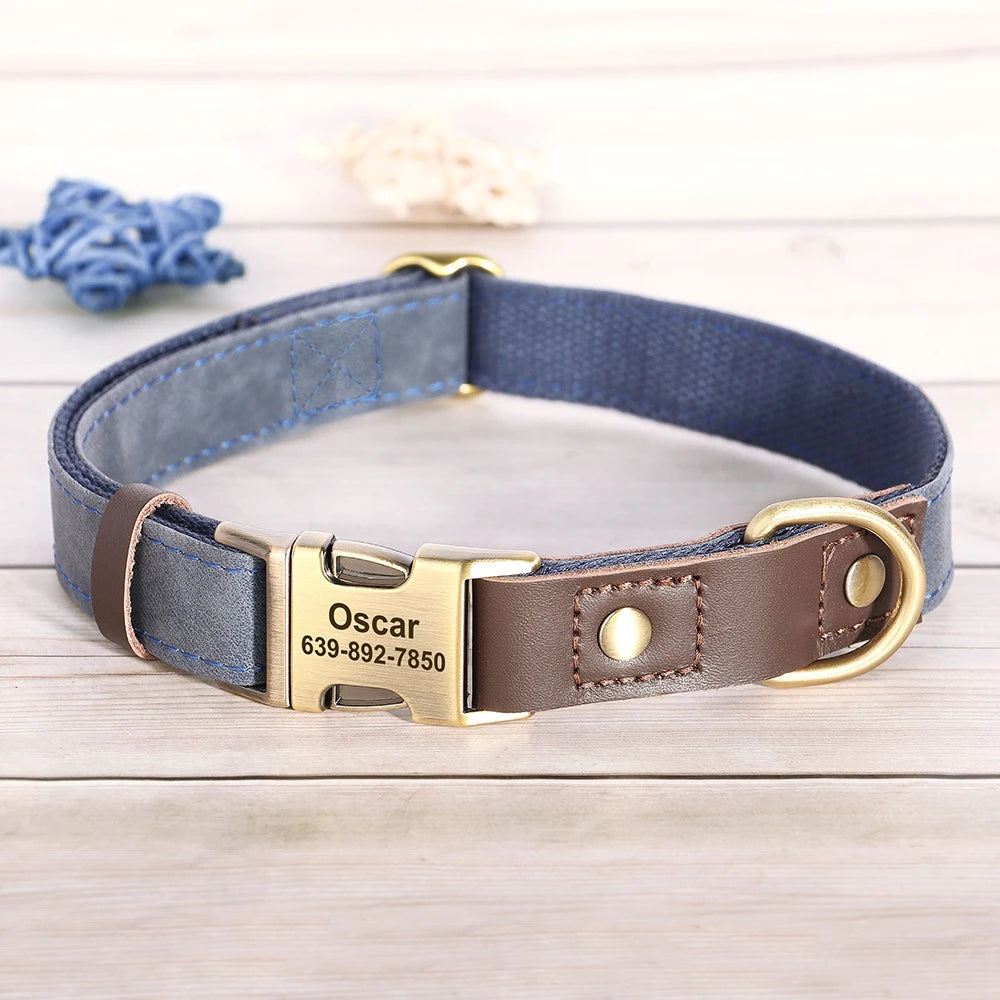 ID Paw Leather Personalized Leather Pet ID Tag