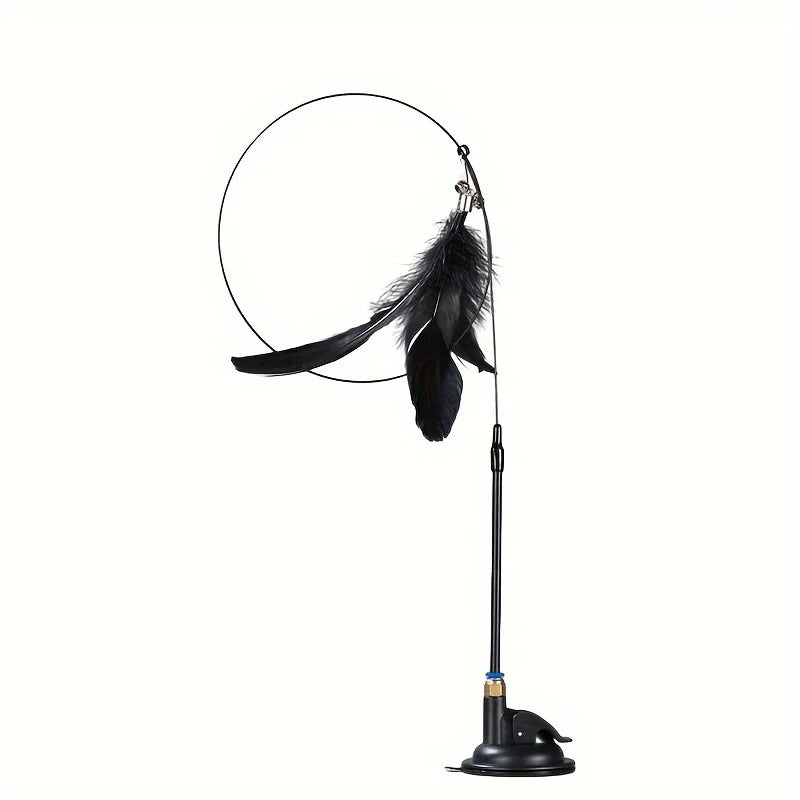 Feather Chime Wand Interactive Cat Teaser Toy