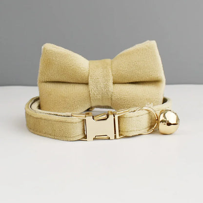 Stylish Bow Charm Collar Elegant Pet Collar for Dogs &amp; Cats